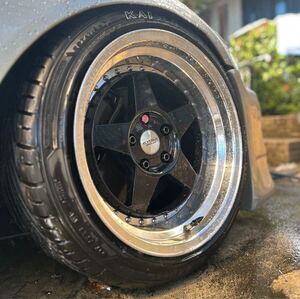 深リム　KYOWA RACING　10Ｊ＋10　5穴　PCD：114.3 ホイール　17インチ検　RAYS、jzx100、アルテッツァ、シルビア、BBS.CST.