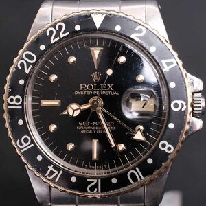 【慈光】3101　ロレックス ROLEX GMT MASTER ref.1675 SS 自動巻き メンズ 腕時計