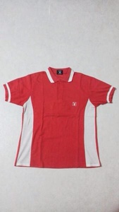 ヴィンテージ PLAYBOY プレイボーイ ポロシャツ 赤×白 made in USA アメリカ製 vintage polo shirt