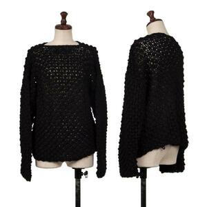 トリココムデギャルソンtricot COMME des GARCONS ローゲージ編みニットセーター 黒M位