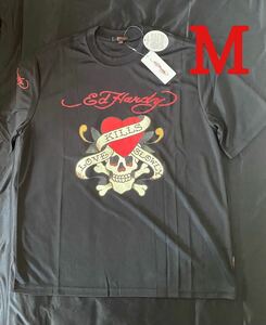 ED HARDY エドハーディー メンズ Tシャツ ED1407 ブラック スカル ドクロ Mサイズ 新品 未使用