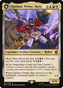 MTG ■金/英語版■ 《英雄、オプティマスプライム/Optimus Prime, Hero》▲ショーケース▲ 兄弟戦争 BRO トランスフォーマー