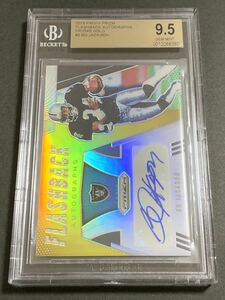 BGS 9.5 AUTO 10 2019 Panini Prizm Flashback Bo Jackson /10 Gold Auto Raiders NFL ボージャクソン　10枚限定　サイン　レイダース