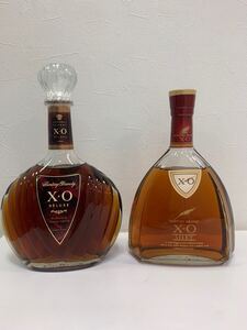 1円スタート　お酒　まとめ売り　2本セット　サントリー SUNTORY XO デラックス　DELUXE SILKY BRANDY ブランデー