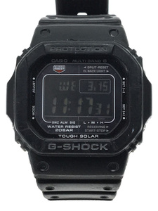 CASIO◆ソーラー腕時計・G-SHOCK/デジタル/BLK