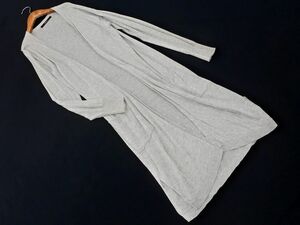 VICKY ビッキー ロング カーディガン size2/グレー ■◇ ☆ ehb4 レディース