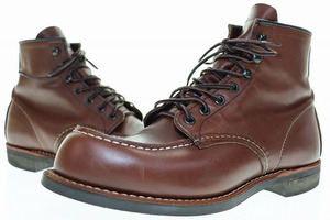 レッドウィング REDWING COOPER MOC VIBRAM 26cm D 2954 クーパー モック ビブラムソール ワークブーツ ブラウン 【ブランド古着ベクトル】