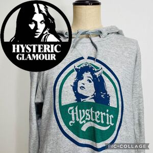 ヒステリックグラマー ワンピース◎パーカー ロング ヒステリックガール HYSTERIC GLAMOUR ビッグロゴ フーディ パーカー