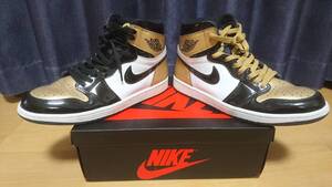 NIKE AIR JORDAN 1 RETRO HIGH OG NRG GOLD TOE WHITE 27.5cm 861428-007 ホワイト/ゴールド つま金 ゴールドトゥー