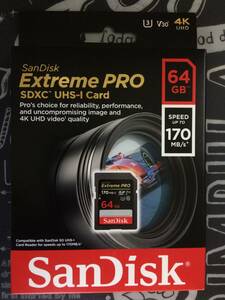 * SanDisk 64GB Extreme Pro SDXC UHS-I V30 U3 Class10 SDSDXXG-064G 超高速170MB/s V30 4K Ultra HD 海外リテ-ル *