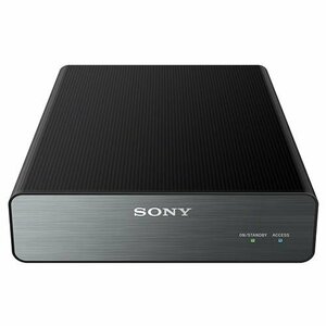 【中古】ソニー TV録画用 据え置き型外付けHDD(2TB) ブラック 縦置き・横置き自由なアルミパネル付 HD-U2