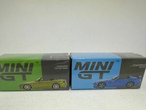 [新品] 1/64 Mini GT Honda S2000 AP2 CR Apex Blue Green Metalic LHD ホンダ S2K MiniGT ミニGT TSM mijo 396 554 Hotwheel トミカ