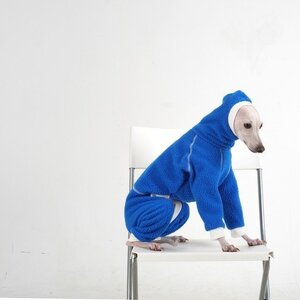 【Sサイズ】hosh イタグレ レーサー フリース ロンパース ブルー 青 犬 服 インポート ドッグウェア 冬服 海外ブランド Racer Fleece Rompe