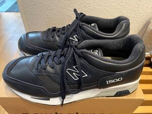 未使用　ニューバランス　1500　ネイビー　レザー New Balance M1500 US9.0 27.0cm イギリス製 Made In England　UK