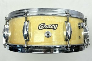 [NSD021] Gracy 14×5.5インチ スネア ドラム グレイシー ヤマモトドラム？ 日本製 ビンテージ 中古現状