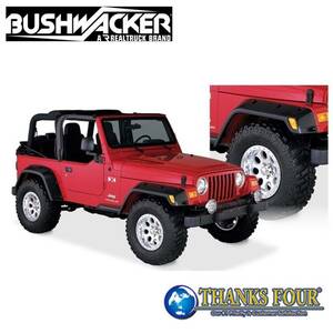 [BUSH WACKER ブッシュワーカー] ポケットスタイル オーバーフェンダー 6インチワイド 1台分 Jeep ジープ ラングラー TJ / 10908-07