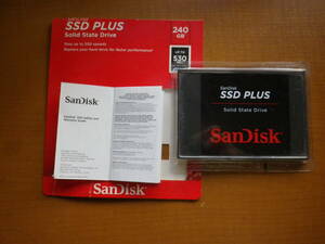 SanDisk サンディスクSSDプラス 240GB 未使用　取付金具付き