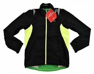 GORE BIKE WEAR★ゴア Element Windstopper ジャケット or ベスト 2Way size:M(Asia) ブラック/ネオンイエロー