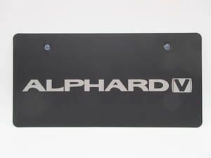 トヨタ TOYOTA アルファード　ALPHARD V ディーラー 新車 展示用 非売品 ナンバープレート マスコットプレート