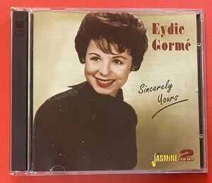 【2CD】送料無料 EYDIE GORME「SINCERELY YOURS」イーディ・ゴーメ 輸入盤 盤面良好 [05200448]