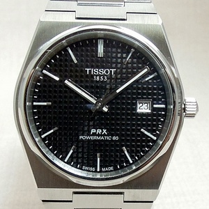 SS　TISSOT　ティソ　T137407A　PRXパワーマティック80　3針デイト付・バックスケルトン・自動巻　黒文字盤 《 即決・消費税無・送料込 》