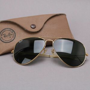 美品 RayBan レイバン サングラス B＆L サイズ：62□14-135 アビエーター眼鏡 メンズ ケース付 #60※0831-26/k.b