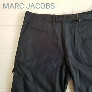 MARC JACOBS マークジェイコブス ショートパンツ ウエストベルト コットン100％ ポケット カジュアル スポーティ ブラック サイズ2 ｍ452