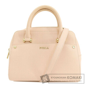 Furla フルラ ロゴ金具 2WAY ハンドバッグ PVC レディース 中古