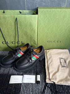 【1円スタート！】Gucci GG Romance Lace-Up ‘Black’ サイズ8 付属品完備