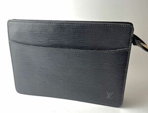 1円〜スタート　LOUIS VUITTON ルイヴィトン エピ ポシェットオム セカンドバッグ クラッチバッグ メンズ ノワール 黒 正規品