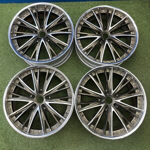 【0306】20インチ　9.0J　10.0J　Weds Kranze ELABORAR 20×9.0 +36 / 20×10.0 +44　PCD114.3-５H　ハブ径73　中古アルミホイール4本