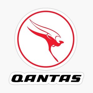 レトロステッカー　Qantas - 1968-1984 Livery/Logo