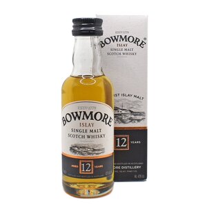 BOWMORE【ボウモア】12年 ミニチュアボトル　40度/50ml　現状販売　未開栓【中古】