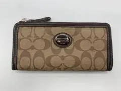 COACH コーチ L字ファスナー ジップ 長財布 ウォレット シグネチャー