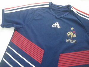 adidas製サッカーフランス代表2010ユニフォームタイプシャツ　