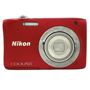 仙72 Nikon Coolpix S2900 デジカメ コンデジ コンパクトデジタルカメラ レッド ニコン クールピクス カメラ 赤