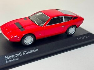 ▽ Minichamps ミニチャンプス 1/43 Maserati　マセラティ KHAMSIN 1977 レッド LHD 左ハンドル 437123224