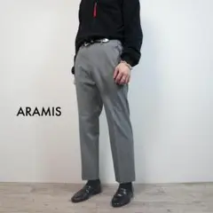 ARAMIS ノータックスラックスパンツ グレー 灰色 シンプル /Q98