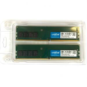 ★オススメ品★crucial クルーシャル DDR4-3200MHz 16GB (8GB×2枚セット) デスクトップ PC用メモリ PCパーツ　CNYY0528-3
