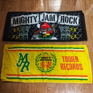 【送料無料】 マイティジャムロック タオル バスタオル マフラータオル 2枚 ステッカー レゲエ ジャパレゲ MightyJamRock おまけつき