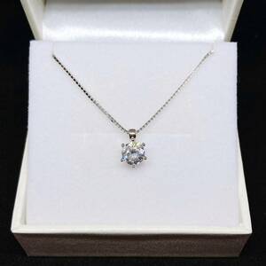 【即決・送料無料】【最高品質】 1粒ダイヤネックレス スワロフスキー 6mm 6爪 本物 ジュエリー SWAROVSKI 高級 ペンダント ★匿名配送