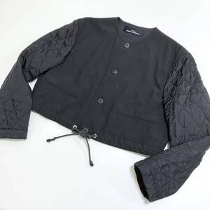 AD1990 tricot COMME des GARCONS ショート丈 キルティング ブルゾン ウールギャバ トリココムデギャルソン 90s vintage archive 4090233