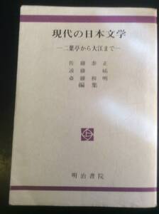 現代の日本文学 二葉亭から大江まで明治書院