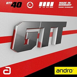 andro(アンドロ) 卓球 ラバー ジーティーティー40 GTT40 ライトテンション 裏ソフトラバー 112276 アカ 1.6