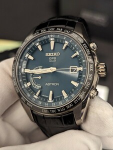 ★ベルト交換済み★アストロンSBXB115　グリーン文字盤　レザーベルト　SEIKO セイコー　ASTRON　GPSソーラー