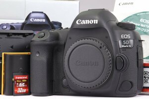 【 極美品 | 動作保証 】 Canon EOS 5D Mark IV ボディ 【 SDカード 32GB 追加付属 | 液晶保護フィルム 貼付済 | シャッター数 14000回 】