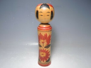 B31/○柿澤是隆 こけし 鳴子 高さ24cm 日本人形 伝統工芸 伝統こけし