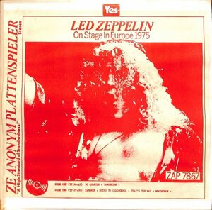 [B159] Led Zeppelin / ON STAGE IN EUROPE 1975 LP ZAP-7867