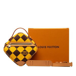 ルイ ヴィトン ダミエ ポップ チェス メッセンジャー ショルダーバッグ N40562 ジョーヌマット イエロー PVC LOUIS VUITTON 【中古】