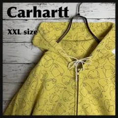 【入手困難‼︎】Carhartt◎総柄 XXL フルジップ パーカー C234